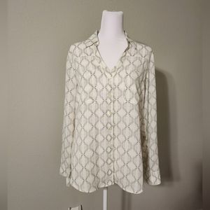 Express Original fit button down blouse size Medium
